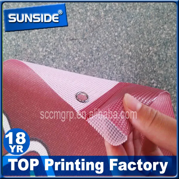 pvc vinyl flex banner printing glossy/customized mesh vinyl pvc