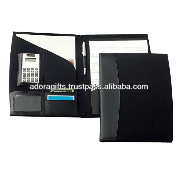 Best document folder with calculator and pen loop