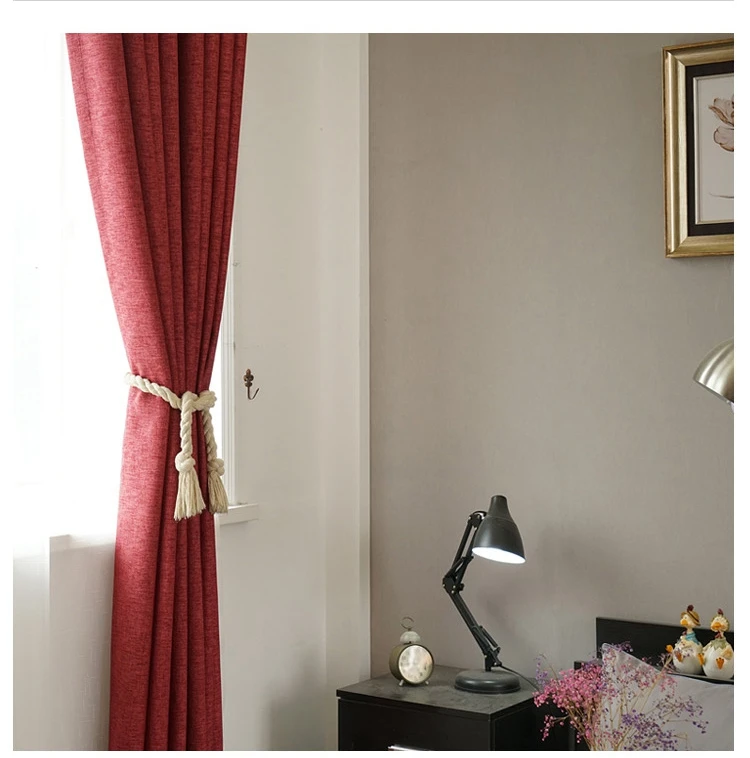 Linen blackout simple textile design for curtain wall system