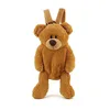 B43 3D Animal Design Teddy Bear Plush Backpack For Preschool Child