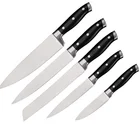 5pcs 5cr15 stainless steel kitchen knives set with 430SS casting ABS handle