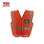 Orange Reflective Safety Vest With Pocket
