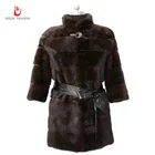 New hot selling factory wholesale long ladies mink fur coat