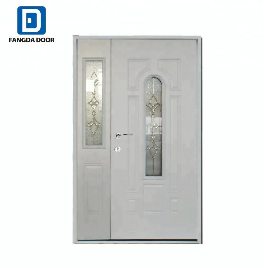 luxury steel door to front of house