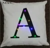 English 26 Letters Led Cushion Home Back Support Cushion