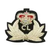 Custom Bullion Wire Embroidery badge Military Hand Cap Badges