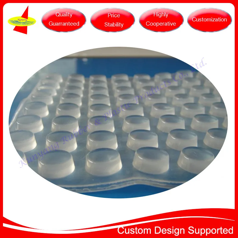 Custom Color Different Shapes Antislip Silicone 3m Bumpons Adhesive
