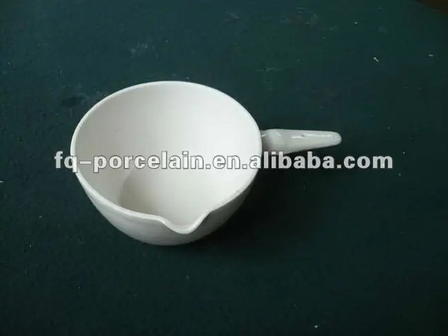 cheap price porcelain evaporating dish with handle