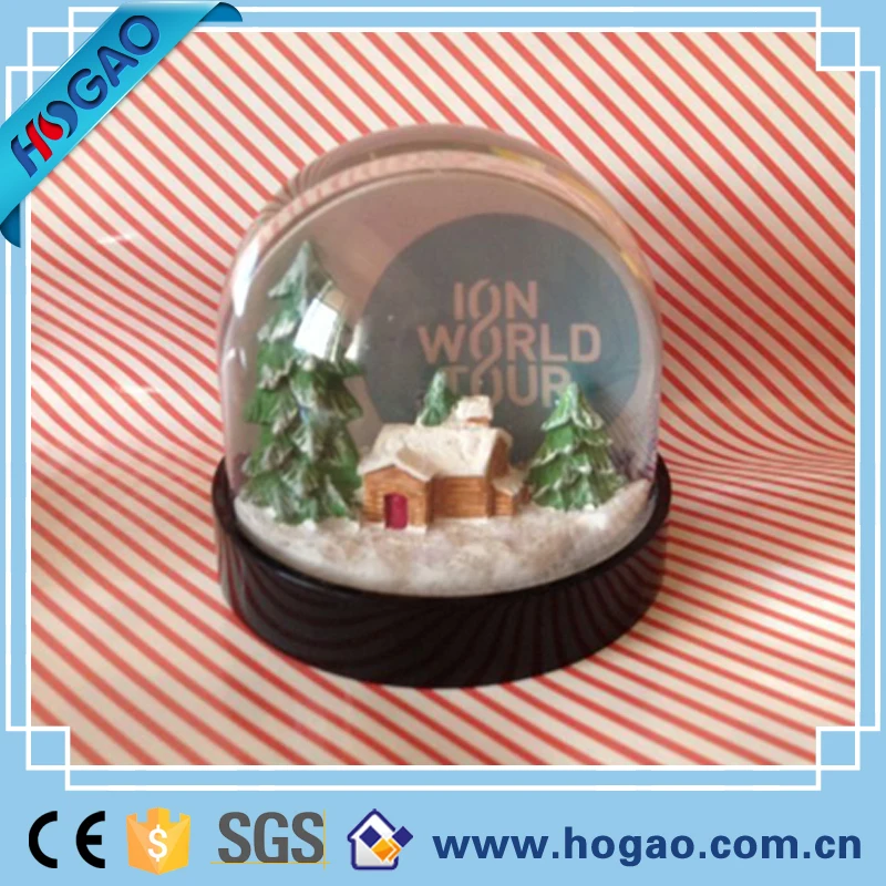 plastic christmas snow globe