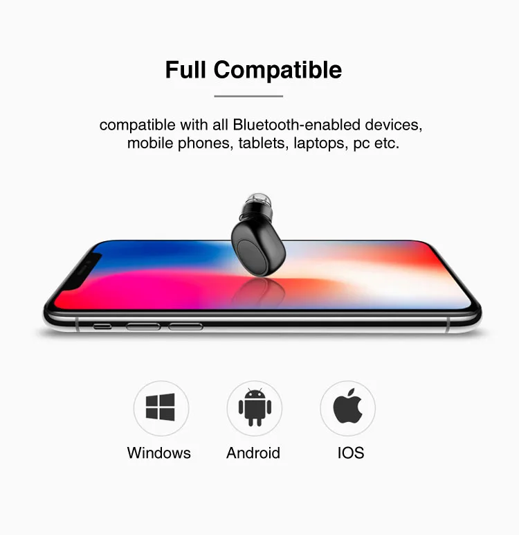 Wholesale Mini Single in Ear Bluetooth Earphone, Wireless Headset, Wireless Headphone with USB Magnetic Charging Dock - ANKUX.COM