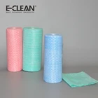 microfiber non woven polyester cleaning cloth rolls with high water absorbent paper