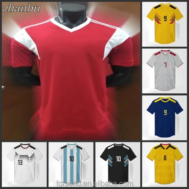2018 new design custom made Argentina national football sports shirt soccer jersey