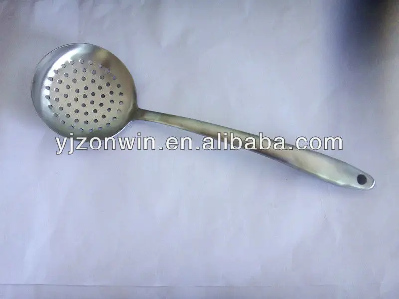 不锈钢厨房厨师油炸开槽 ladle