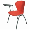 ESCROW-Trendy Student Table and Chair Sturdy Stacking Chair with Note Taking Table Training Center Chair