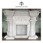 California famous designs natural marble lowes fireplace surrounds
