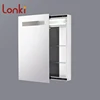 2018 hot sell SS mirror cabinet with LED light sliding door mirror cabinet