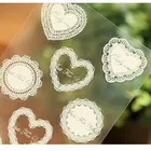 Colorful rotary printing adhesive PVC label, outdoor use die cutting transparent sticker