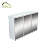 New model white wooden mirror surface kitchen storage cabinet