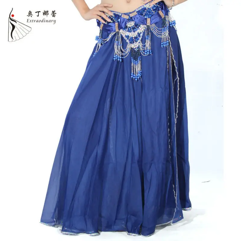 881831 Arabic Dance Dress Side Open Sexy Long Chiffon Cheap Belly