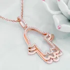 SAJMP0020 Women Charm White Gold Plated 925 Sterling Silver Accessories Necklace Jewelry