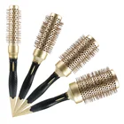 Trending Products Detachable 6 Rollers Salon Curling Professional Ionic Thermal Ceramic Hair Brush Round Set