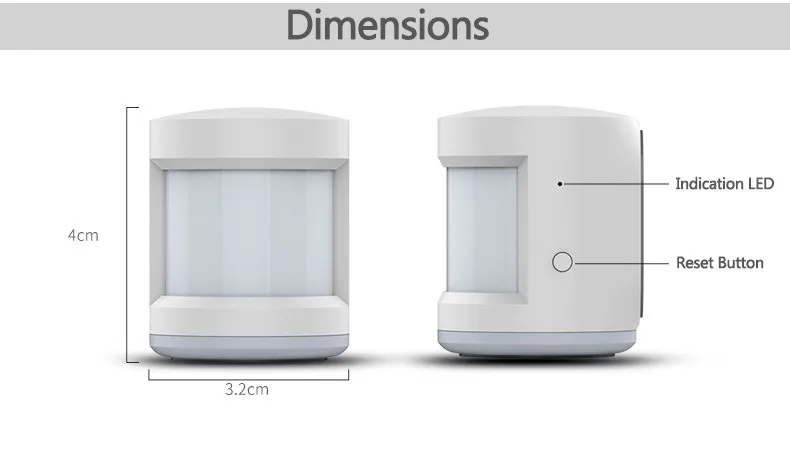 Mobile App Remote Control PIR Zigbee Smart Motion Sensor - ANKUX.COM