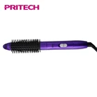 PRITECH Ceramic Coating Plate 2 In 1 Hair Curler And Straightener Flat Iron With Comb