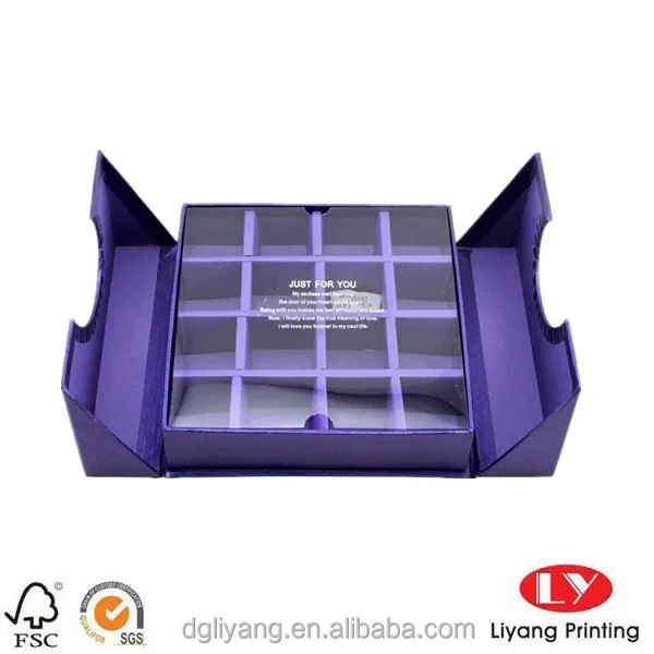 wholesale custom chocolate gift paper folding box packaging box