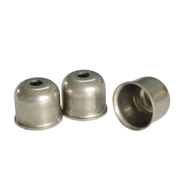 customized sheet metal stainless steel small deep drawing steel end caps