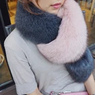 Imported Finland fox fur collar women winter large size fox fur scarf