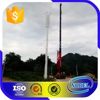 Galvanized Telecommunication Monopole Tower Skype Nobelsteel