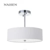 2018 New Modern Design Pendant Light White linen/Glass 120V Pendant Lamp