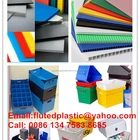 Collapsible polypropylene corrugated plastic moving boxes
