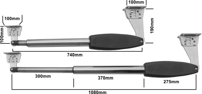 CE swing gate opener  C02 dimension