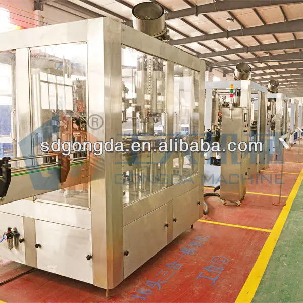 3-in-1 filling machine for cola, soda etc.