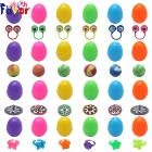 Wholesale 48PCS Surprise Plastic Easter Eggs with Toys Filled for Easter Eggs Hunt Game