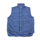Men custom warm padded winter work vest pockets