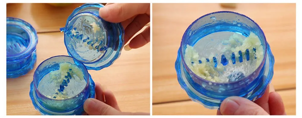 Garlic Peeler Kitchen Tool Ginger Helpful Crusher Garlic Presses Plastic Box Novelty Households Vegetable Cutter Kitchen KC1019