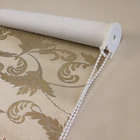 Hot Stamping Luxury Pattern Polyester Window Shades Blackout Roller Blinds