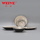 Luxury new design crockery dinnerware bowl and plate set ceramic for restaurant hotel