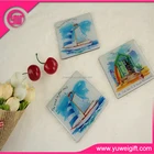 New arrival custom waterproof epoxy world city fridge magnet souvenir