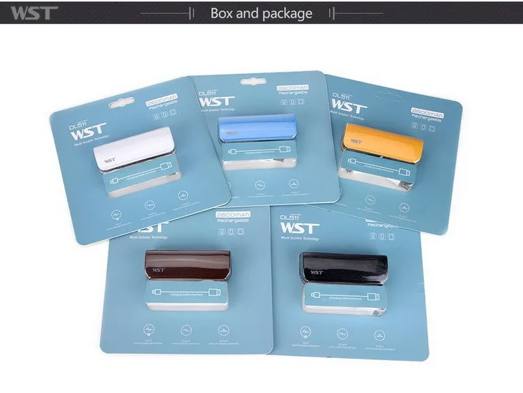 Shenzhen manufacturers mini cellphone portable charger power bank 2600mah - ANKUX.COM
