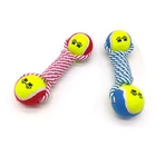 Tennis Toy New Arrival Cotton Rope Dumbbell Tennis Ball Durable Dog Chew Toy