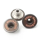 Manufacturer Custom Engrave 3D Name Logo Antique Copper Insert Metal Brass Denim Jeans Rivet Buttons