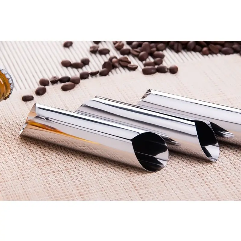 12Pcs/lot Cannoli Forms Dessert Pastry Cream Molds Stainless Steel DIY Baking Cake Kitchen Mold Tool