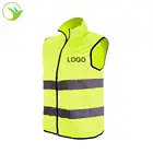 Logo Custom Motorcycle Safety Clothing Volunteer Security High Visibility Waistcoat Running Reflective Vest