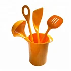 New items 7pcs appliance orange plastic melamine kitchen tool set