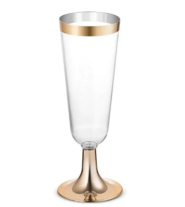 5 унц. пластик розовое золото шампанского флейта Стекло для вечеринок