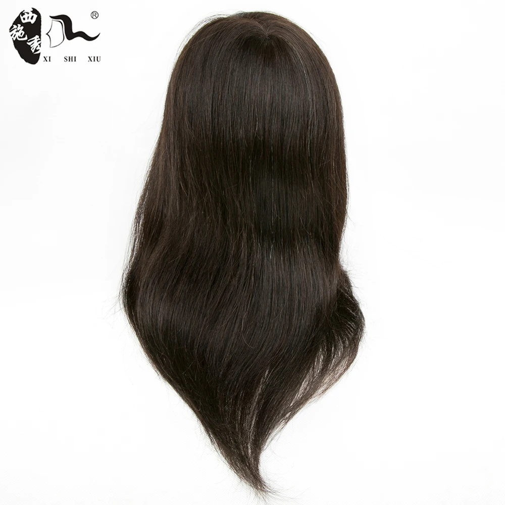 XISHIXIUHAIR Hot  Products 16Inch Hair Training 100% Human Hair Training Doll Head Asian Mannequin Head