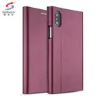 Saiboro Card holder pu leather flip wallet and card case for iphone x